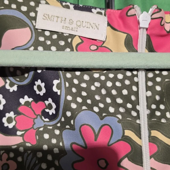 Smith & Queen Floral Maxi Dress with Multicolor Flpral Pattern Small PTP 17 - Picture 4 of 4